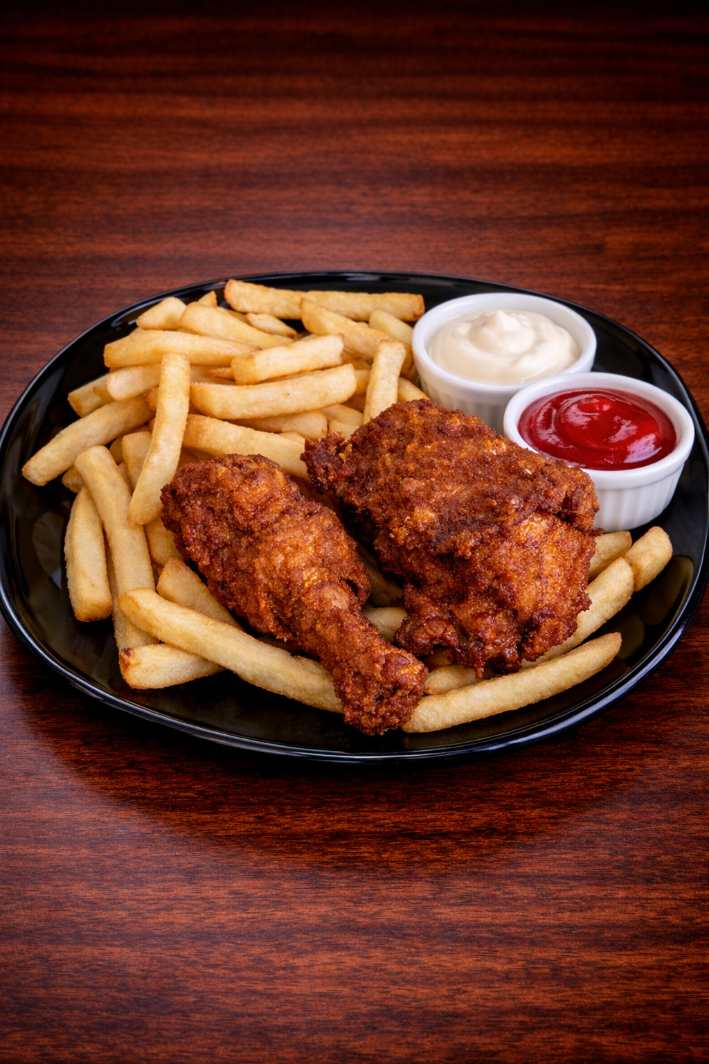 Pollo Frito con Papas